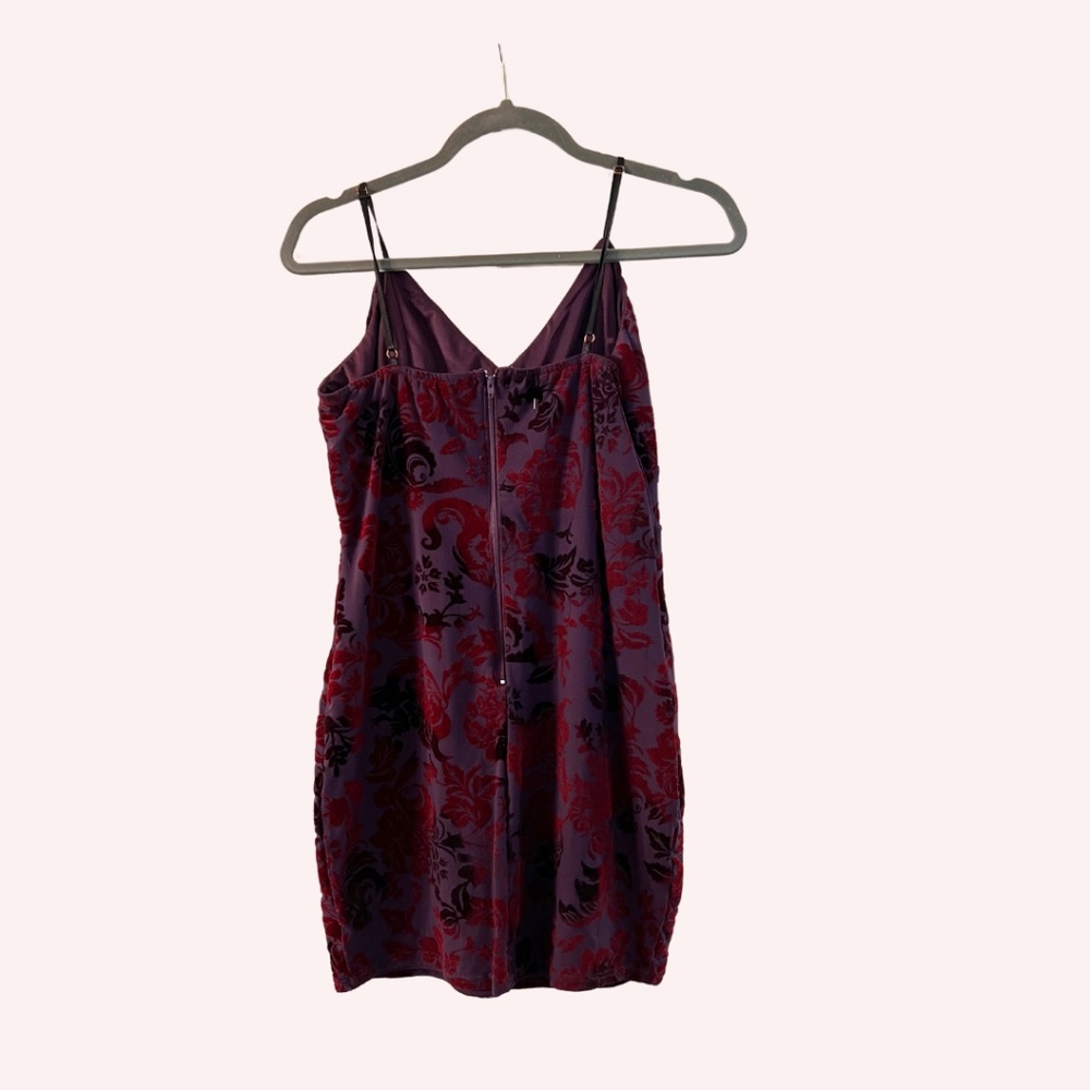 Lulus x Privy Fitted Mini Dress Size Large EUC Plum Purple Bodycon - Picture 3 of 4